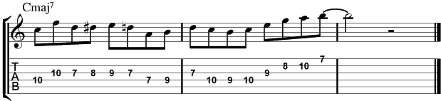 Charlie Parker para guitarra: Lamba 3